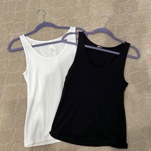 Black and White tank top set
